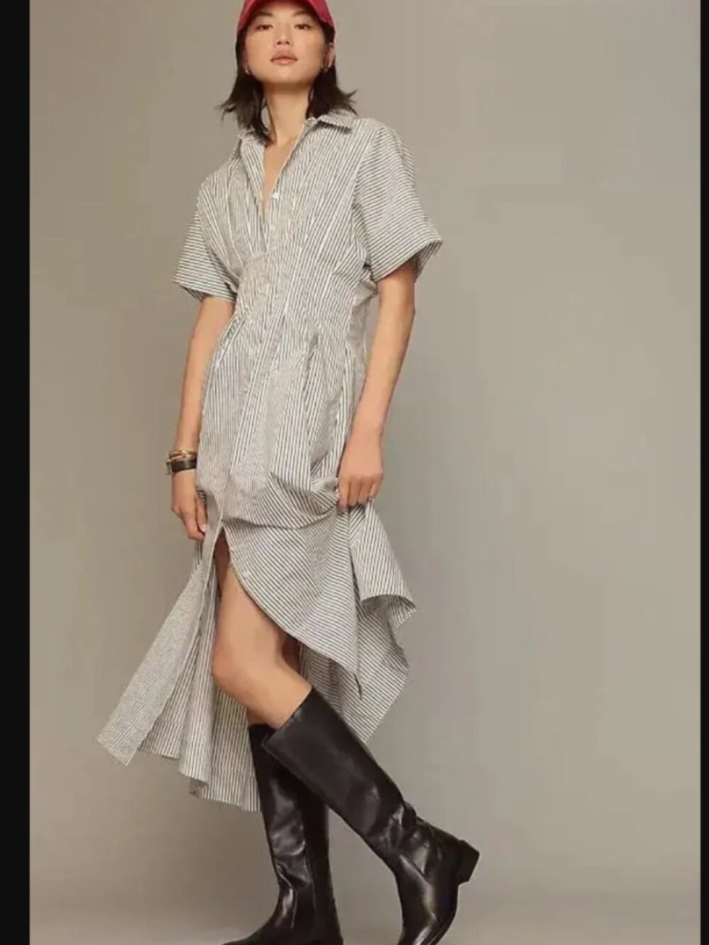 NWT Anthropologie Tall Riding Boots Wide Calf on Black